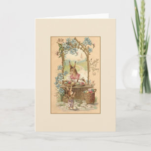 Vintage German Fröhliche Ostern Easter Card Feiertagskarte