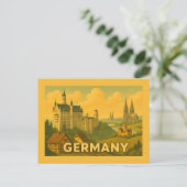 Vintage German Landmarks Postkarte (Stehend Vorderseite)
