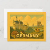Vintage German Landmarks Postkarte (Vorne/Hinten)