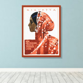 Vintage German Requetta Chocolate Ad Leinwanddruck (Insitu (Holzboden))