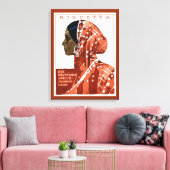 Vintage German Requetta Chocolate Ad Leinwanddruck (Insitu (Wohnzimmer))