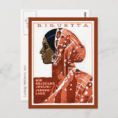 Vintage German Requetta Chocolate Ad Postkarte (Vorne/Hinten)