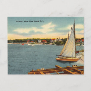 Vintage, Gesamtansicht, Pine Beach, New Jersey Postkarte