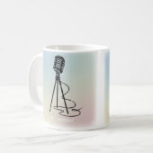Vintage Gesangslinien Kaffeetasse (Vorderseite Links)