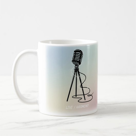Vintage Gesangslinien Kaffeetasse (Links)