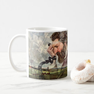 Vintage-Geschäft, Alexander Graham Bell Telefon Kaffeetasse