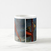 Vintage Geschäft, Arbeiter im Stahlbau Kaffeetasse (Mittel)