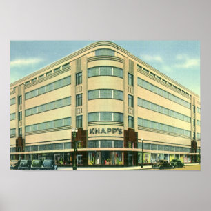 Vintage Geschäft, Knapp's Kaufhaus Poster