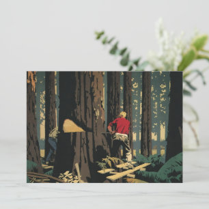 Vintage-Geschäft, Redwood-Wald der Holzindustrie