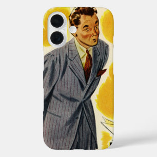 Vintage-Geschäft, verrückter CEO-Geschäftsführer C iPhone 16 Hülle