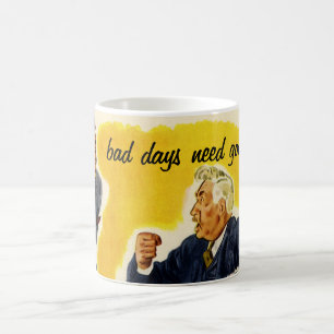 Vintage-Geschäft, verrückter CEO-Geschäftsführer C Kaffeetasse