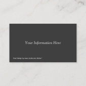 Vintage Geschäftemacher-Geschäfts-Karten New Visitenkarte (Rückseite)