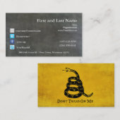 Vintage Geschäfts-Karte Gadsdens Flad Visitenkarte (Vorne/Hinten)