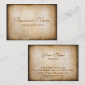 Vintage Geschäfts-Karte Visitenkarte (Vorne/Hinten)