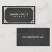 Vintage Geschäfts-Karten der Tafel-| Visitenkarte (Vorne/Hinten)