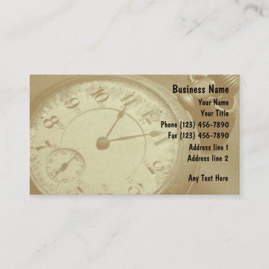 Vintage Geschäfts-Karten Visitenkarte (Vorderseite)