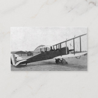 Vintage Geschäftskarte des Pilotenflugzeugs Visitenkarte