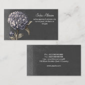 Vintage Geschäftskarten der blauen Blüte Visitenkarte (Vorne/Hinten)