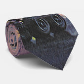 Vintage Geschäftsreisende im Flugzeug am Flughafen Krawatte (Gerollt)