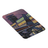 Vintage Geschäftsreisende im Flugzeug am Flughafen Magnet (Rechte Seite)