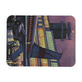 Vintage Geschäftsreisende im Flugzeug am Flughafen Magnet (Horizontal)