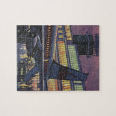 Vintage Geschäftsreisende im Flugzeug am Flughafen Puzzle (Horizontal)