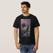 Vintage Geschäftsreisende im Flugzeug am Flughafen T-Shirt (Vorne ganz)
