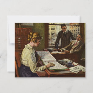 Vintage Geschäftssitzung, Büro mit Führungskräften