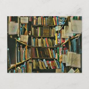 Vintage-Geschenk für Bücherliebhaber Postkarte