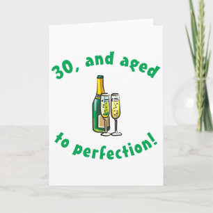 Vintage-Geschenk zum 30. Geburtstag Karte