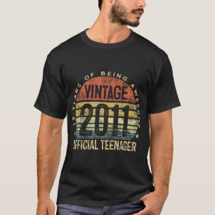 Vintage Geschenke 2011 Offizieller Teenager 13. Ge T-Shirt
