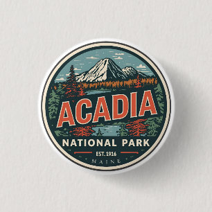 Vintage-Geschenke aus dem Acadia-Nationalpark im F Button
