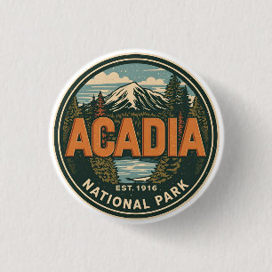 Vintage-Geschenke aus dem Acadia-Nationalpark im F Button