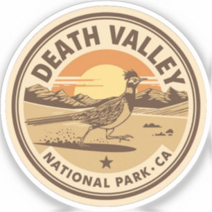 Vintage-Geschenke aus dem Death Valley NP Kaliforn Aufkleber