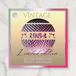 Vintage Geschenke aus dem Jahr 1954 Geschenkanhänger