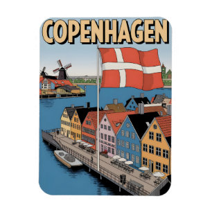Vintage Geschenke aus Kopenhagen Magnet