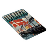 Vintage Geschenke aus Kopenhagen Magnet (Rechte Seite)