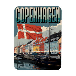 Vintage Geschenke aus Kopenhagen Magnet