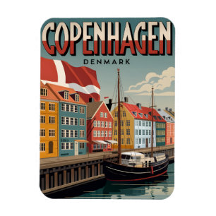 Vintage Geschenke aus Kopenhagen Magnet