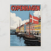 Vintage Geschenke aus Kopenhagen Postkarte (Vorderseite)