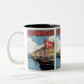 Vintage Geschenke aus Kopenhagen Zweifarbige Tasse (Links)
