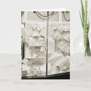 Vintage Geschenke für das Schaufenster für Baby in Karte
