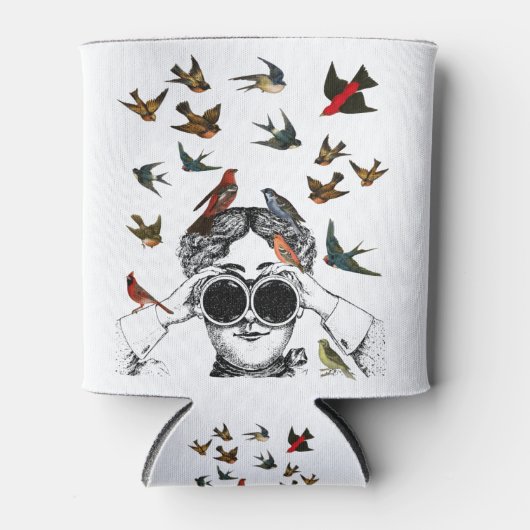 Vintage Geschenke für die Vogelbeobachtung, Dosenkühler (Vorderseite)
