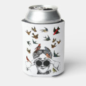 Vintage Geschenke für die Vogelbeobachtung, Dosenkühler (Kanne Rückseite)