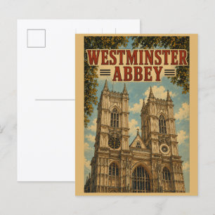 Vintage-Geschenke und Souvenirs der Westminster Ab Postkarte