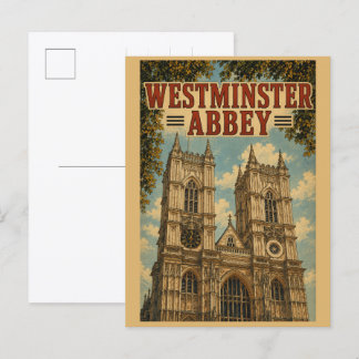 Vintage-Geschenke und Souvenirs der Westminster Ab Postkarte