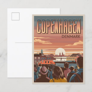 Vintage Geschenke von Kopenhagen Postkarte