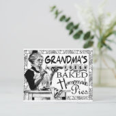 Vintage Geschenke von Oma Postkarte (Stehend Vorderseite)