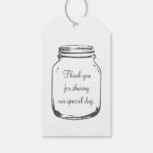 Vintage Geschenkgutmarken für Gastgeschenke Hochze Geschenkanhänger (Rückseite)