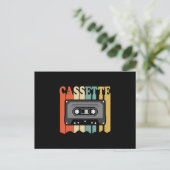 Vintage Geschenkidee 1969 Retro Cassette Geburtsta Postkarte (Stehend Vorderseite)